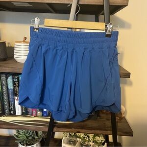 Lululemon Track That Short 5" Regatta Blue Size 8